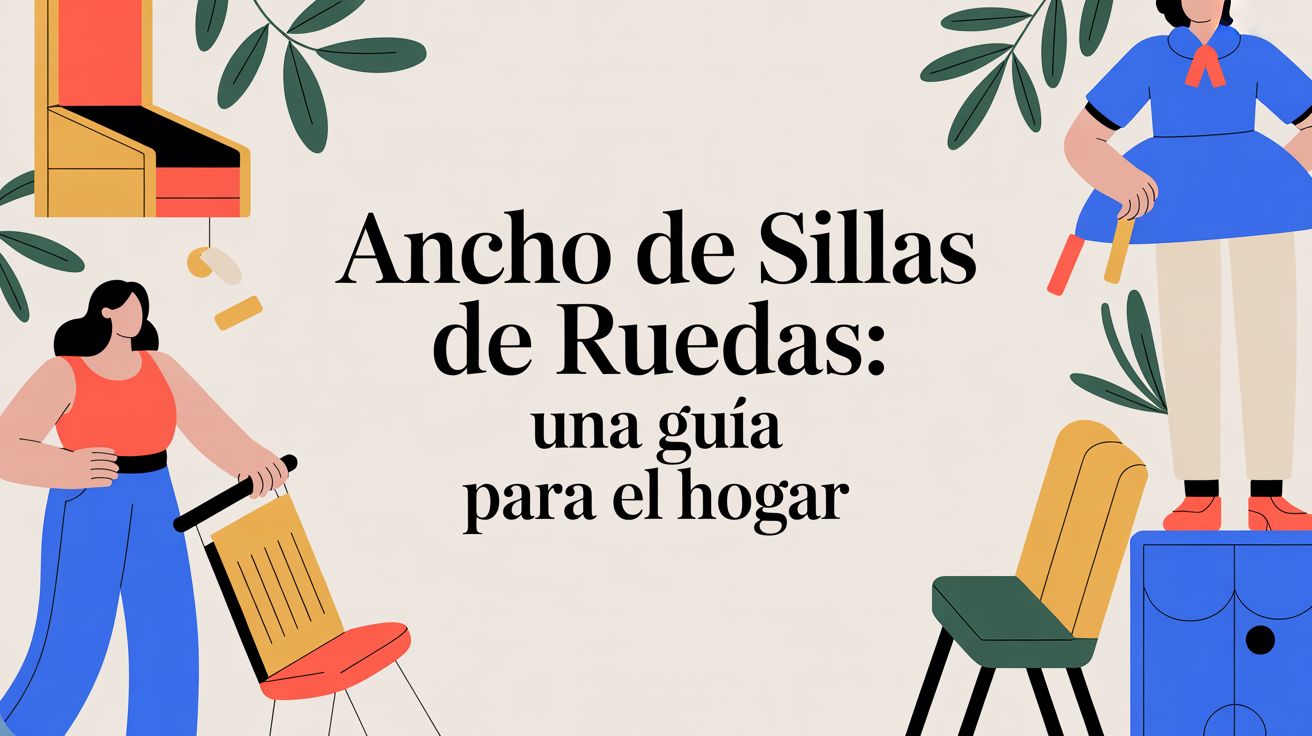 Ancho de sillas de ruedas: Guía para no fallar en casa 2026