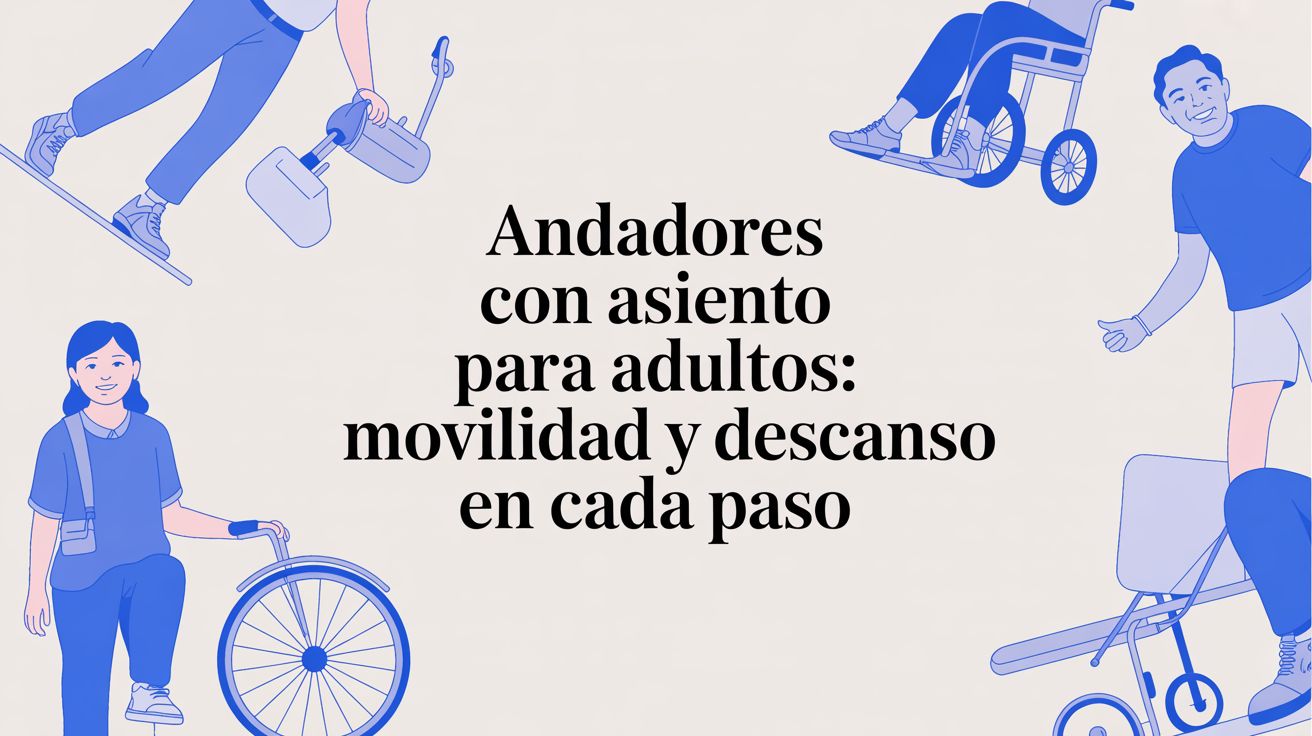 Andadores con asiento para adultos: Recupera la confianza y el descanso en cada paso