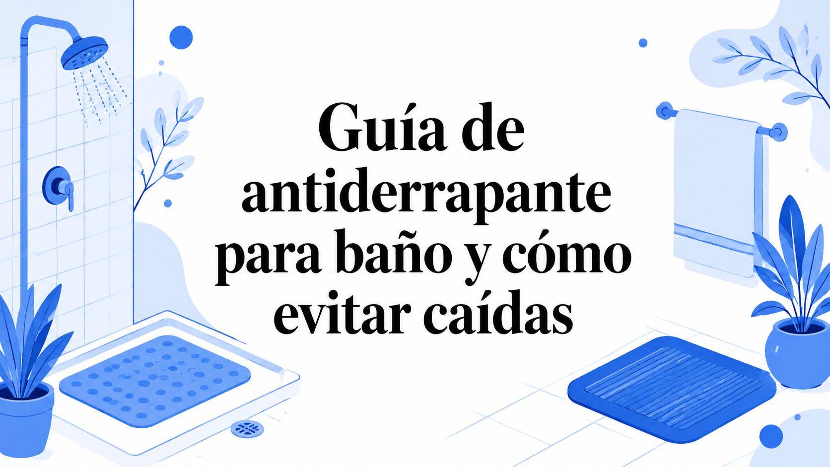 Guía de antiderrapante para baño y cómo evitar caídas