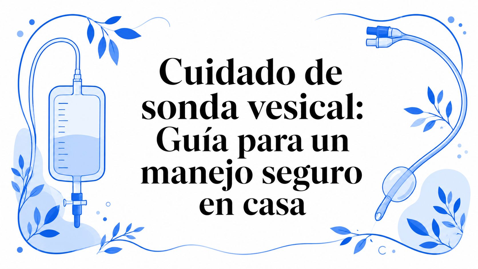 Cuidado de sonda vesical: Guía para un manejo seguro en casa