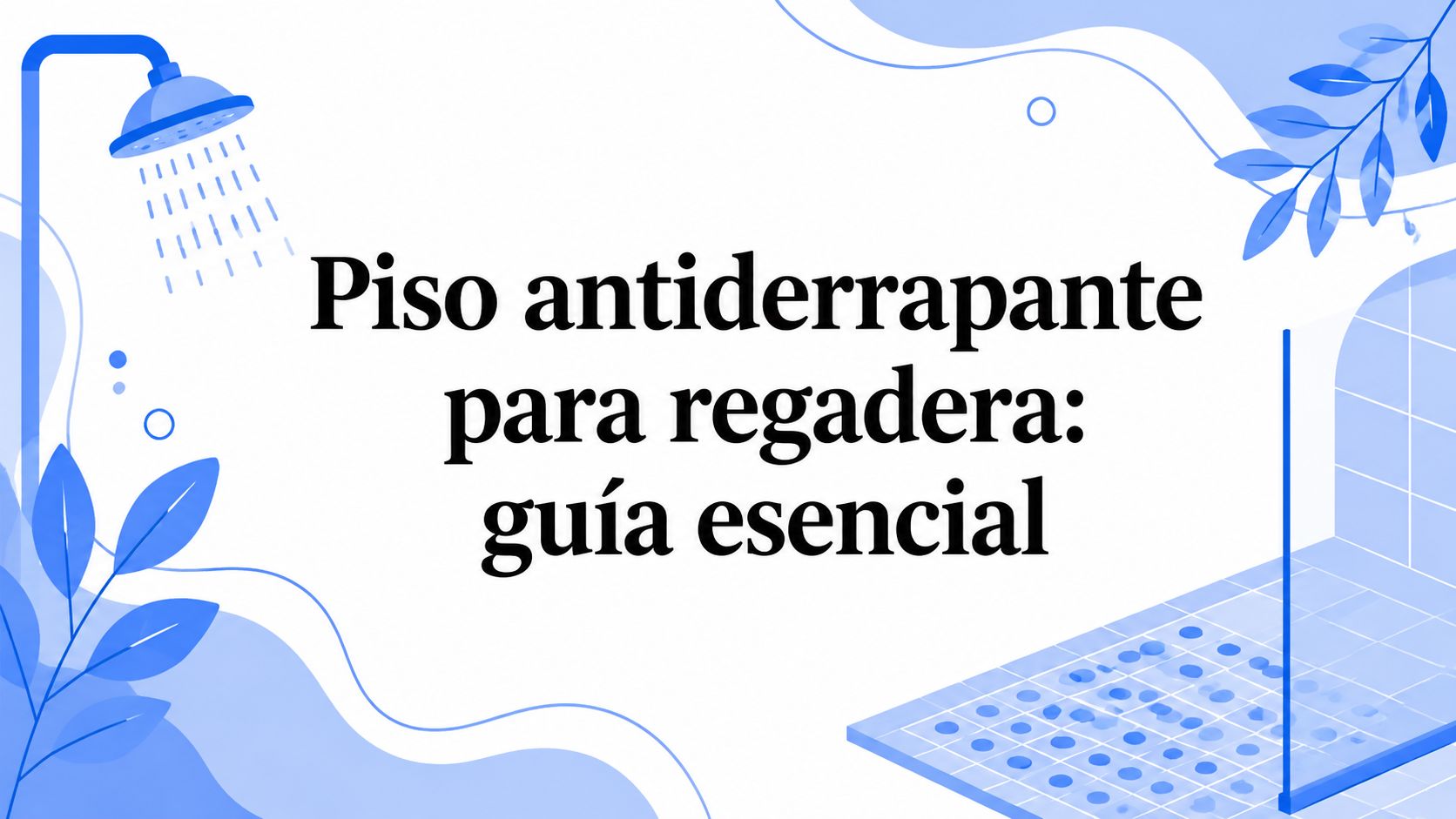 Piso antiderrapante para regadera: guía esencial