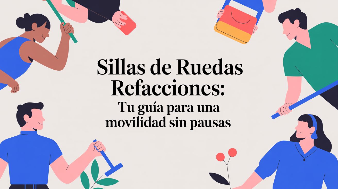 Guía 2026 de refacciones para sillas de ruedas: mantén su movilidad sin pausas