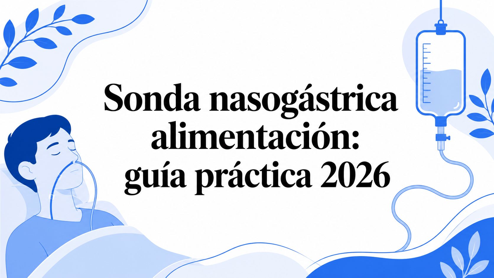 Sonda nasogástrica alimentación: guía práctica 2026